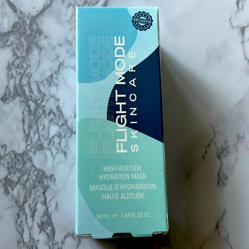 Flight mode, skin care, high altitude, hydration mask